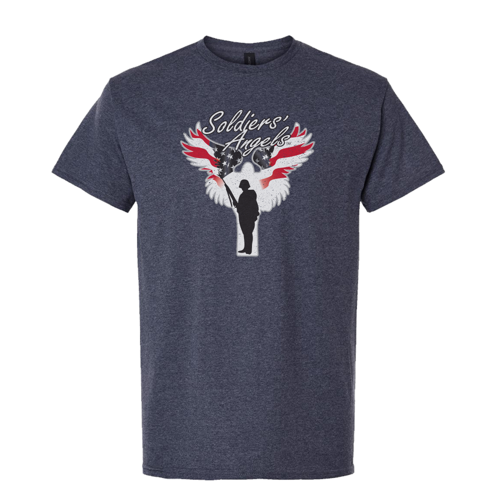 Nay Tee with Soldier Angel's Logo printed on Front