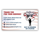 Thank You For Your Service Cards - Pack of 50